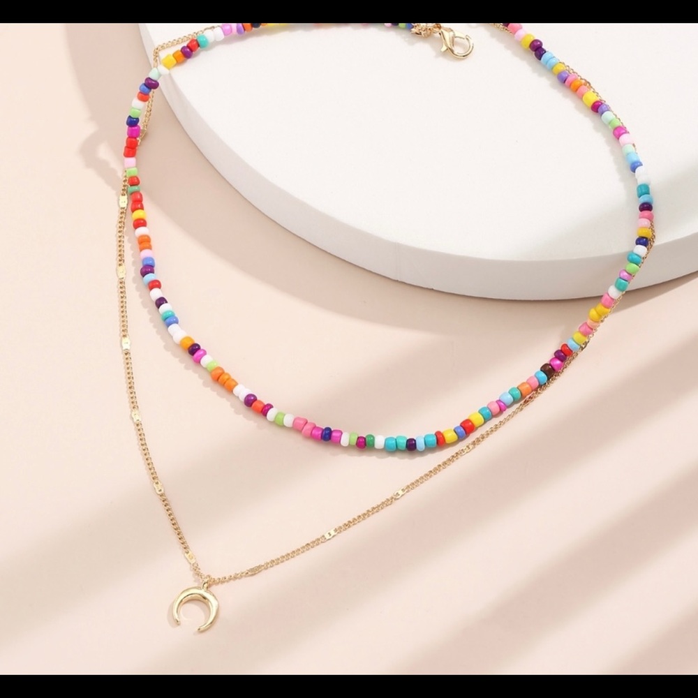 Double stacked necklace